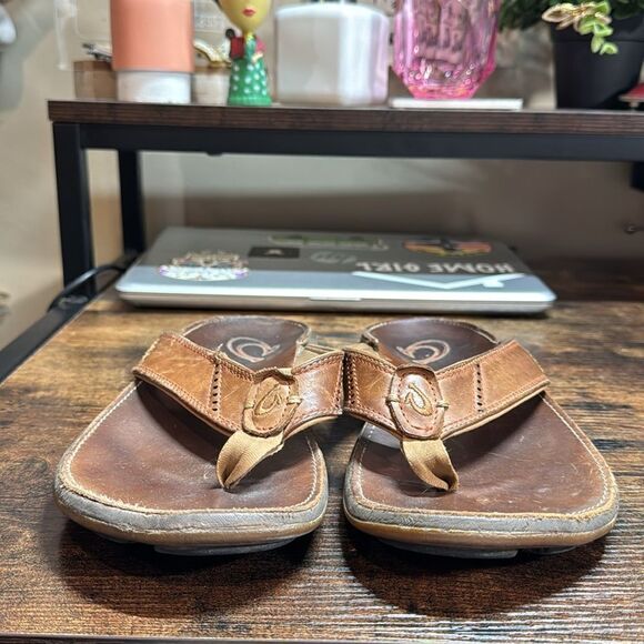 Olukai‎ Brown Leather Sandals Size 8 main image 6